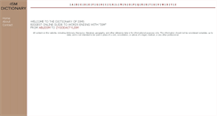 Desktop Screenshot of ismdictionary.com